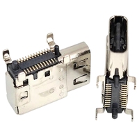 Nouvelle carte de connecteurs à quatre broches TYPE-C 24P USB, prise latérale, interface femelle, connecteur avec clip à ressort, fournisseur PCB
