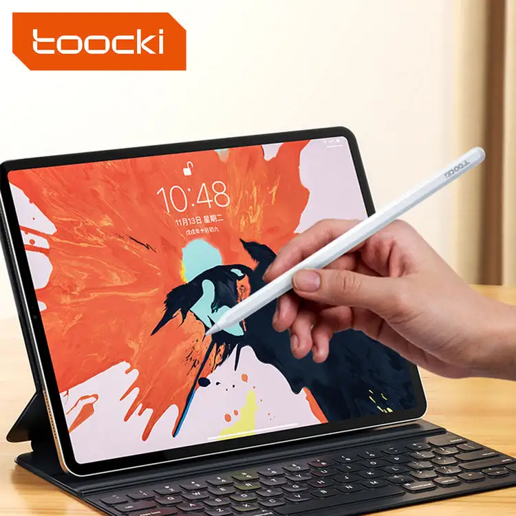 Toocki caneta stylus para ipad, caneta de rejeição palma e tela sensível ao toque magnética