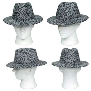 Sombreros Fedora Casuales para Niños con Estampado de Leopardo en Ambos Lados, Estilo Moderno y de Tendencia, Unisex - Product Image 2