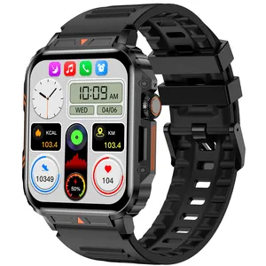 VALDUS IPS 1.95 inç renkli ekran IP68 su geçirmez Smartwatch 340 mAH süper pil sağlık izleme akıllı saat D05
