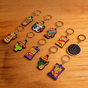 Novedad Popular al por Mayor: Set de Llaveros 2D Temáticos de <span class=keywords><strong>Comida</strong></span> <span class=keywords><strong>Mexicana</strong></span> Surtida, Dijes de PVC con Diseño de Sombrero y Snacks para Recuerdos de Fiesta - Product Image 1