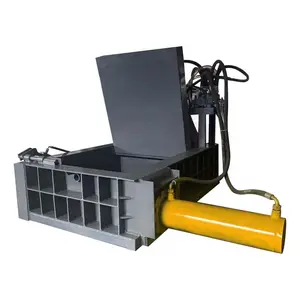 Portable scrap mobile metal compactor and baler press machine