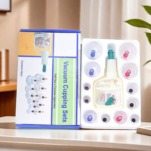 Ensemble de machines à ventouses professionnelles 6/12/18 tasses, outil de <span class=keywords><strong>massage</strong></span> en plastique pour la thérapie, le remodelage du corps et la détoxification - Product Image 1