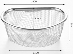 Kitchen Drainer Basket Vegetable Fruit Wash Triangle Filter Under <b>Colander</b> Stainless Steel Fruit Storage Rack - Product Image 4