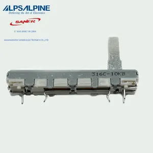 ALPS RS30111A602N seyahat 30mm uzunluk 45mm 10KB çift Stereo fader slayt potansiyometre