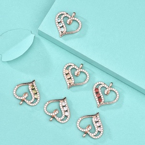 GP111 kalung liontin hati cinta selamanya untuk wanita 925 perak murni dengan batu lahir hadiah perhiasan zirkonia untuk wanita anak perempuan - Product Image 3