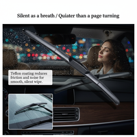 Balais d'essuie-glace hybrides trois sections en caoutchouc naturel pour pare-brise avant Sportage, compatibles toutes tailles, directement d'usine