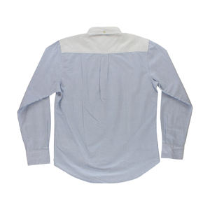 Camisa Tommy Hilfiger para Hombre con Cuello a Rayas y Botones, Color Azul Claro/Blanco: Azul |   100% Auténtico - Product Image 3