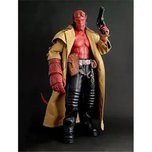 لعبة ساخنة Hellboy الشيطان HT مقياس Goloden جيش PVC ألعاب العمل