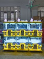 Nouvelle machine à grue Mega Mini 4 joueurs avec certification CE, 110/220V, construction en métal et plastique, puissance 200W pour centres de jeux