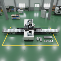 Machine d'alésage horizontale CNC sur mesure de haute précision, double face, avec grande table de travail, pour usinage intensif