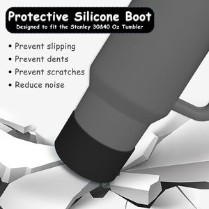 Ensemble d'accessoires pour gobelets de 30oz et 40oz à la mode de dessin animé comprenant <span class=keywords><strong>2</strong></span> bouchons en paille en silicone, 1 bouchon de déversement et 1 chaîne - Product Image 3