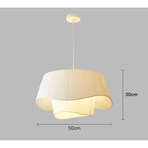 Luminaire suspendu ISN de style Wabi-sabi, moderne et minimaliste, sur le thème du crème, design français vintage tendance pour salon et chambre à coucher - Product Image 5