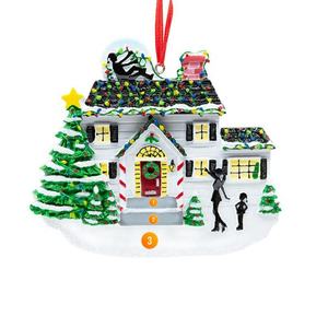 Ornamento de Navidad personalizado para puerta roja, nuevo ornamento para el hogar, agente de vivienda para el primer hogar, regalo de casa - Product Image 4