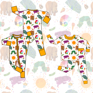 長袖バンブーパジャマ2026新着バンブーキッズカジュアル双方向ベビーロンパーキッズ - Product Image 3