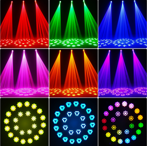Luz Móvil de Escenario AC100-240V 350W con Prisma de <span class=keywords><strong>18</strong></span> Caras, Disco de Atomización Independiente, IP20 para Conciertos - Product Image 6