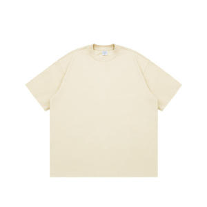 Customizable logo high-quality blank T-shirt heavyweight 100% pure cotton <b>neutral</b> T-shirt men's T-shirt - Product Image 3