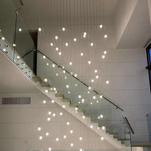 <span class=keywords><strong>Lampadario</strong></span> <span class=keywords><strong>Moderno</strong></span> a 5 Sfere con Bolle di Cristallo, Luci a Sospensione LED G4 Dimmerabili, Finitura Cromata, a Risparmio Energetico per Hotel, Casa, <span class=keywords><strong>Cucina</strong></span>, Soggiorno - Product Image 3