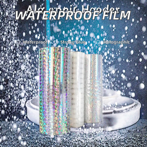 Film holographique réfléchissant en polyester PET autocollant, imperméable, sensible à la pression, simple face, acrylique, épaisseur 10 mm 20/50 microns - Product Image 2