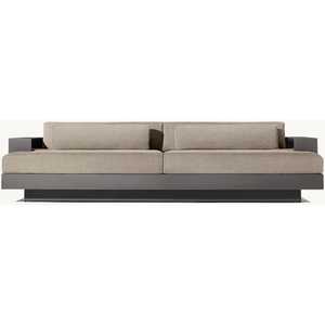 Muebles de aluminio para exteriores, juego de sofás moderno para jardín, juego de sofás con estructura de aluminio para patio de hotel - Product Image 2