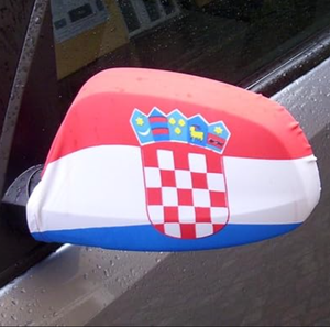 Croatia - Funda para Espejo Retrovisor de Coche con Bandera, Producto para Fanáticos del Fútbol, Venta Caliente, Envío Rápido - Product Image 1