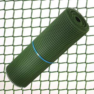 Square <b>Plastic</b> <b>Mesh</b> 1.0 cm x 1 meter. Green. Roll of 25 meters. - Product Image 1