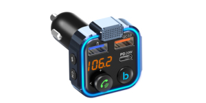 Cargador Rápido USB QC3.0 Tipo-C PD de 24 W para Automóviles, Adaptador de Radio <span class=keywords><strong>FM</strong></span> Inalámbrico, Transmisor <span class=keywords><strong>FM</strong></span> <span class=keywords><strong>Bluetooth</strong></span> para Automóvil - Product Image 4