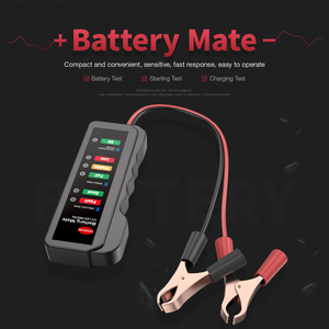 LED Digital <b>Battery</b> Condition Analyzer Copper Clip <b>Car</b> <b>Battery</b> Alternator <b>Tester</b> USB DC 9V-16V Diagnostic Tool - Product Image 5