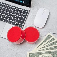Humidificateur de doigts en plastique jaune de haute qualité pour le comptage de billets au bureau et à usage commercial avec une meilleure adhérence