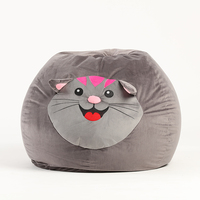 Mobilier d'intérieur direct d'usine salon forme animale mignon pouf chaise enfants paresseux canapé doux confortable pouf pour enfant