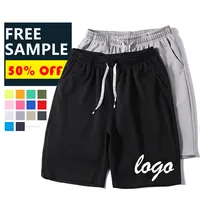 Benutzer definierte Sommer Elastic Logo Gym Shorts Polyester Sport Athletic Running Fitness Biker Shorts Sets Basketball Herren Shorts