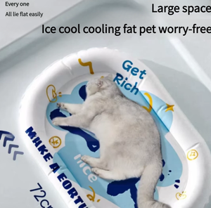 Haustier-Kühlmatte Katzen-Kühlmatte Eis-Nest-<span class=keywords><strong>Pad</strong></span> Sommer-Kühl-Schlafmatte für Katzen Hundebett Sommer-Mode-Karton für Kleintiere - Product Image 3