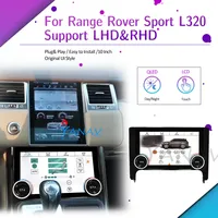 Écran tactile LCD Android 10 pouces pour tableau de bord, commande de climatisation pour Land Rover Range Rover Sport L320 2011-2013, garantie 1 an