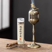 Brûleur d'encens en métal en forme de pie creuse, diffuseur de parfum de bois de santal, porte-encens à refoulement