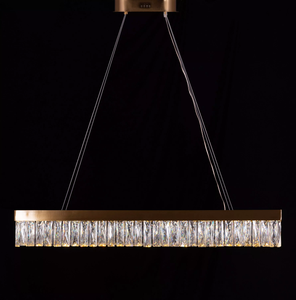 <span class=keywords><strong>Lampadario</strong></span> Vintage per Soggiorno in <span class=keywords><strong>Ferro</strong></span> <span class=keywords><strong>Battuto</strong></span> Rettangolare con Cristalli - Product Image 4