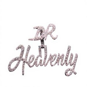 Pendentif en acier inoxydable glacé de style hip-hop de rue personnalisé - Product Image 1