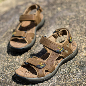 <span class=keywords><strong>Sandalias</strong></span> de verano para hombre, <span class=keywords><strong>sandalias</strong></span> antideslizantes con Velcro a la moda, zapatos de rastreo de Río transpirables para exteriores para hombre - Product Image 3