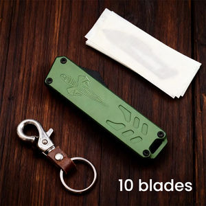 Cuchillo plegable multiusos mini portátil de aleación de aluminio, cuchillo plegable EDC multifunción. - Product Image 4