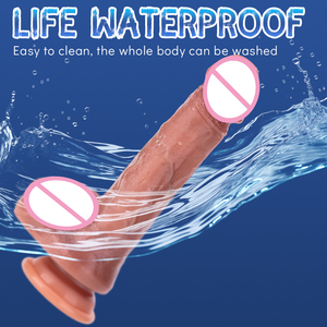 Dildo gonflable réaliste avec design réaliste et testicules pour la masturbation féminine et les aventures intimes - Product Image 6