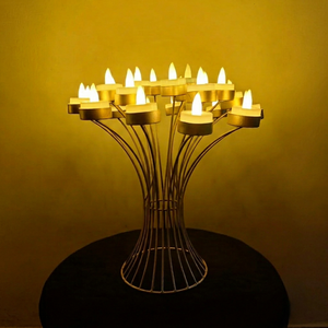 Modern <b>Tree</b> Design Metal Tea Light Candle Holder Decorative Multi Candle <b>Stand</b> for Home Decor Wedding and Event Centerpieces - Product Image 1
