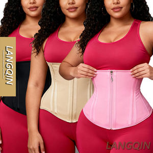 LANGQIN Waist Corset Workout Waist Trainer Corset <b>Plus</b> <b>Size</b> Shapewear with Zipper for Best Waist Trainer for Women - Product Image 1