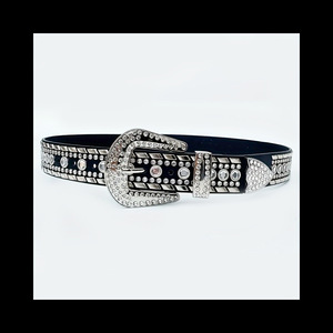 Cinturones <span class=keywords><strong>de</strong></span> mujer <span class=keywords><strong>con</strong></span> diamante decorativo diseñador occidental Bling cinturón <span class=keywords><strong>de</strong></span> vaquero para hombres Unisex estilo clásico adultos <span class=keywords><strong>de</strong></span> moda - Product Image 3