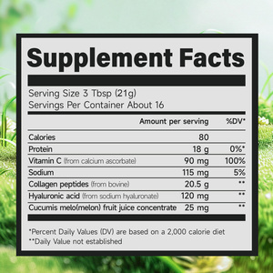 COA CE, Complejo de Colágeno Vegano Certificado Sin OMG, Péptidos de Colágeno Bovino, Vitamina C, Marca Privada OEM - Product Image 2