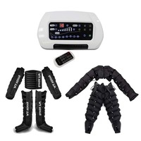 Bottes de compression d'air à 8 chambres de haute qualité, certifiées CE MDR, pour massage lymphatique et récupération des pieds, genoux et jambes
