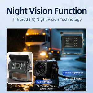 Caméra <span class=keywords><strong>de</strong></span> <span class=keywords><strong>recul</strong></span> AHD 1080P étanche IP68, vision nocturne IR pour camion et bus - Product Image 6
