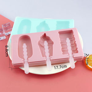 Moule en Silicone pour crème glacée, bâtonnets <span class=keywords><strong>de</strong></span> glace, moules avec couvercle <span class=keywords><strong>et</strong></span> tige en plastique <span class=keywords><strong>de</strong></span> qualité alimentaire, petit fruit <span class=keywords><strong>de</strong></span> mouton, <span class=keywords><strong>bricolage</strong></span>, crème glacée - Product Image 5