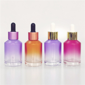 Flacon compte gouttes en verre, bleu, mat givré, orange, transparent, noir et vert, à épaule, sérum 15ml, 30 ml, 60ml, 100ml, 120ml, 2 pièces - Product Image 4