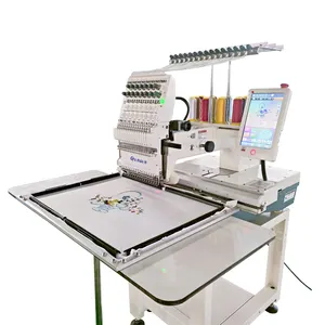 Single Head Embroidery Home Machine Made in China Computerized for Hat T-shirt Embroidery With Accessories