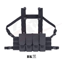 VC-007 ou Style Tactique Minimaliste, Sacoche de Poitrine 556/762, Style SS Discret, Équipement Tactique en Nylon Textile