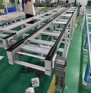 Bifa 20m/dak Transfer biriktirme makaralı zincir serbest akış palet konveyör sistemi - Product Image 2